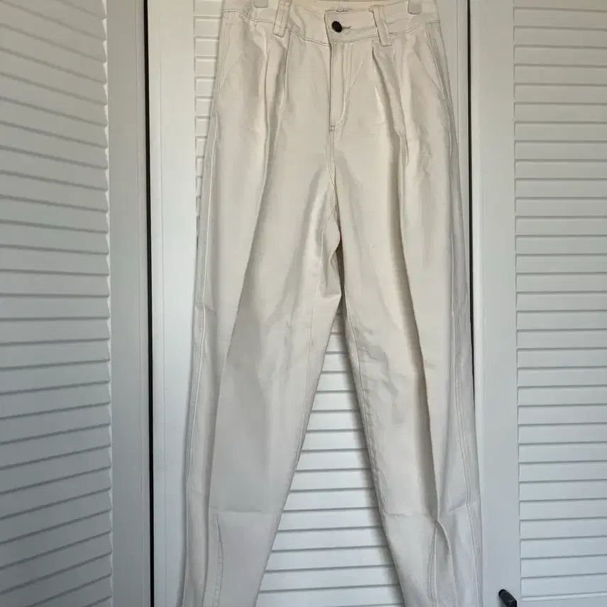 [BUNJANG] Vershka Ivory White Denim Baggy Pants / 버시카 아이보리 화이트 데님 배기 팬츠 바지