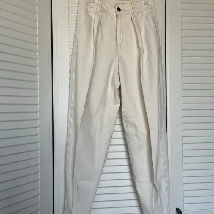 [BUNJANG] Vershka Ivory White Denim Baggy Pants / 버시카 아이보리 화이트 데님 배기 팬츠 바지