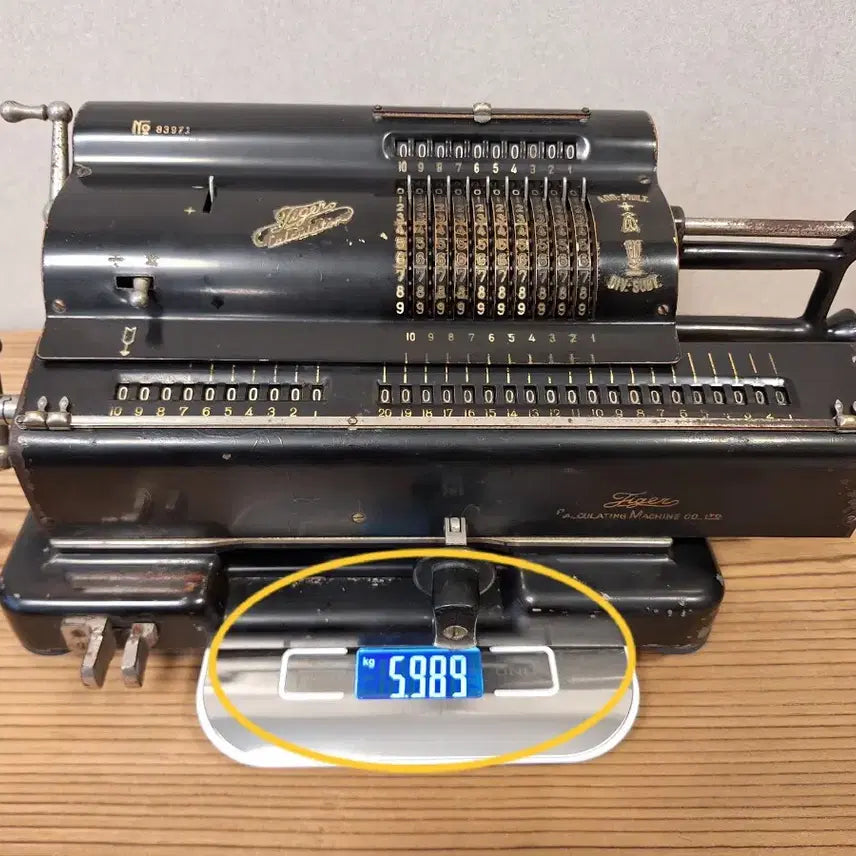 [BUNJANG] Tiger Calculating Machine Co. 1940s Manual Calculator / 1940년대 수동식 계산기