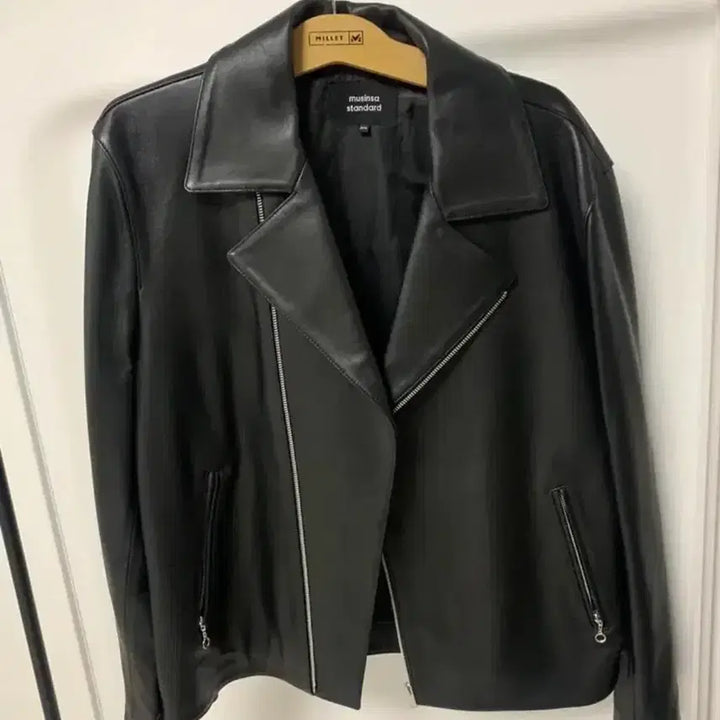 [BUNJANG] Musinsa Standard Leather Jacket / 무신사 스탠다드 양가죽 라이더 자켓