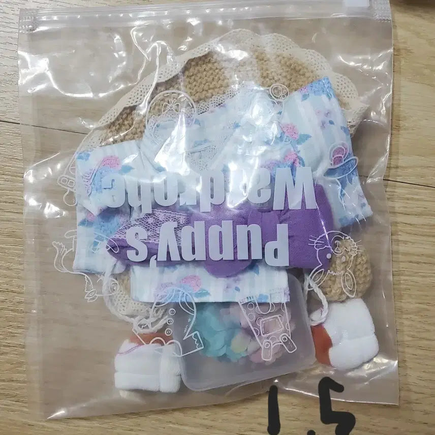 [BUNJANG] Puppy Closet Hydrangea Yukata 15cm Doll Outfit / 퍼피옷장 수국 유카타 15cm 인형옷 판매