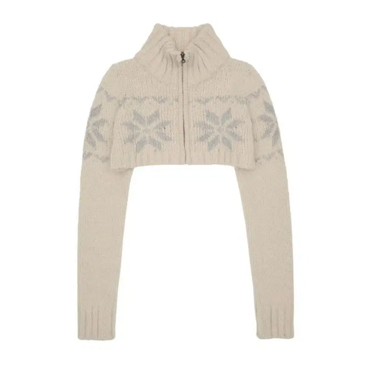 [BUNJANG] Sculptor Nordic Underboob Zip-up Ivory S / 스컬프터 Nordic Underboob Zip-up Ivory S