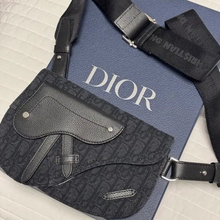 [BUNJANG] Dior Oblique Men Saddle Pouch / 디올 새들 파우치 오블리크 맨 (거의 새상품 풀구성)
