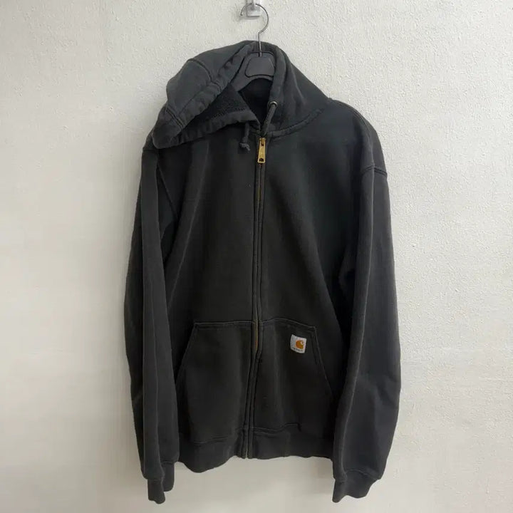 [BUNJANG] Carhartt Original Black Hoodie Zip-up S / 칼하트 오리지널 블랙 후드집업 S