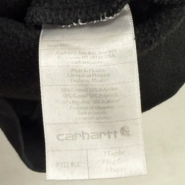 [BUNJANG] Carhartt Original Black Hoodie Zip-up S / 칼하트 오리지널 블랙 후드집업 S