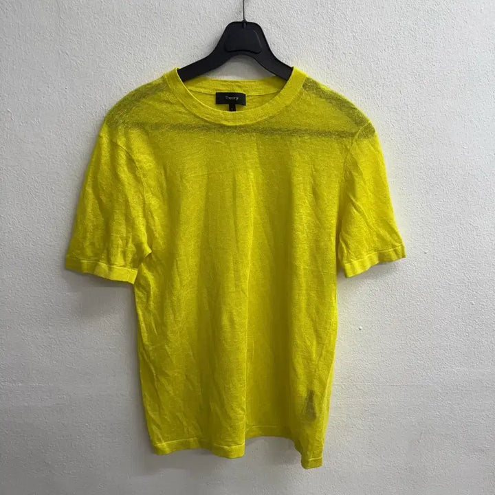 [SOLD OUT] Theory 띠어리 옐로 린넨 티셔츠 p