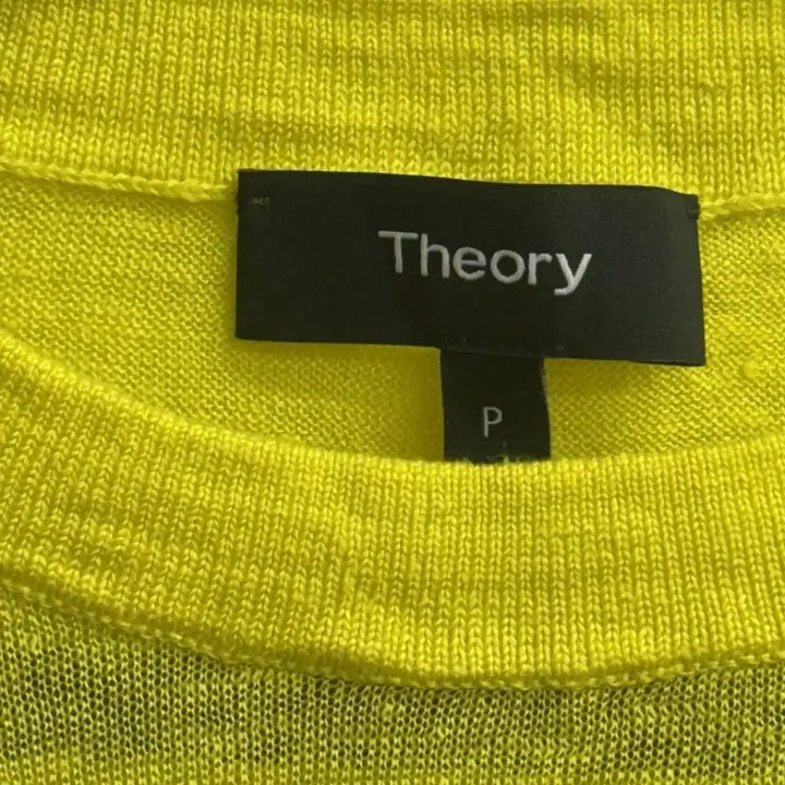 [SOLD OUT] Theory 띠어리 옐로 린넨 티셔츠 p