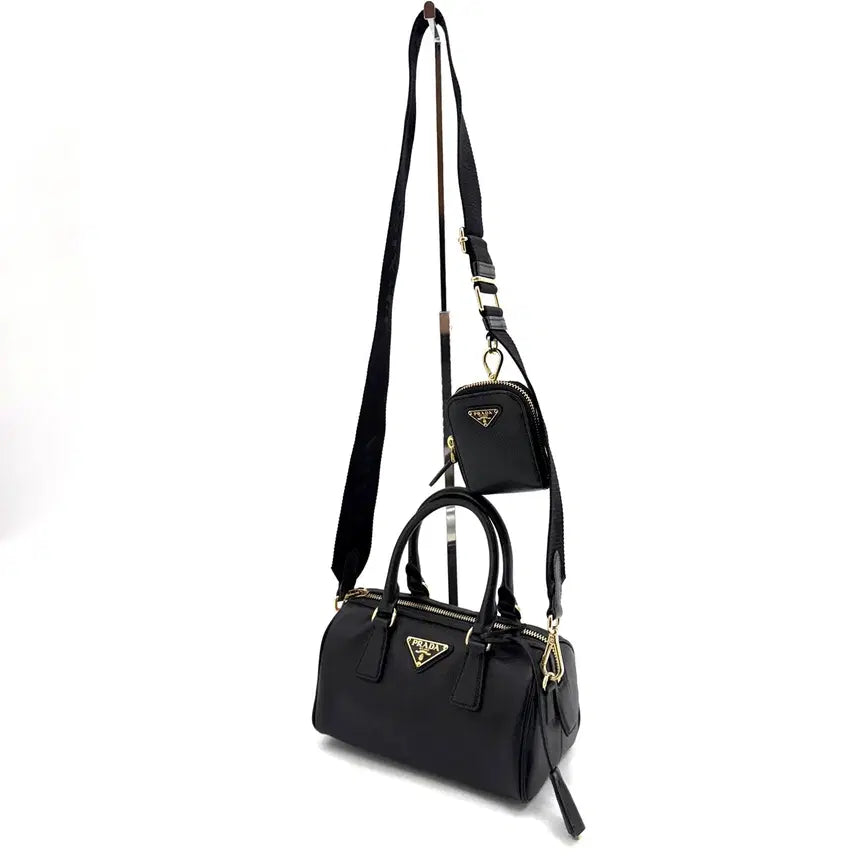 [BUNJANG] Prada Saffiano Multi Top Handle Shoulder Bag / 프라다 사피아노 멀티 탑핸들 숄더백 1BB846