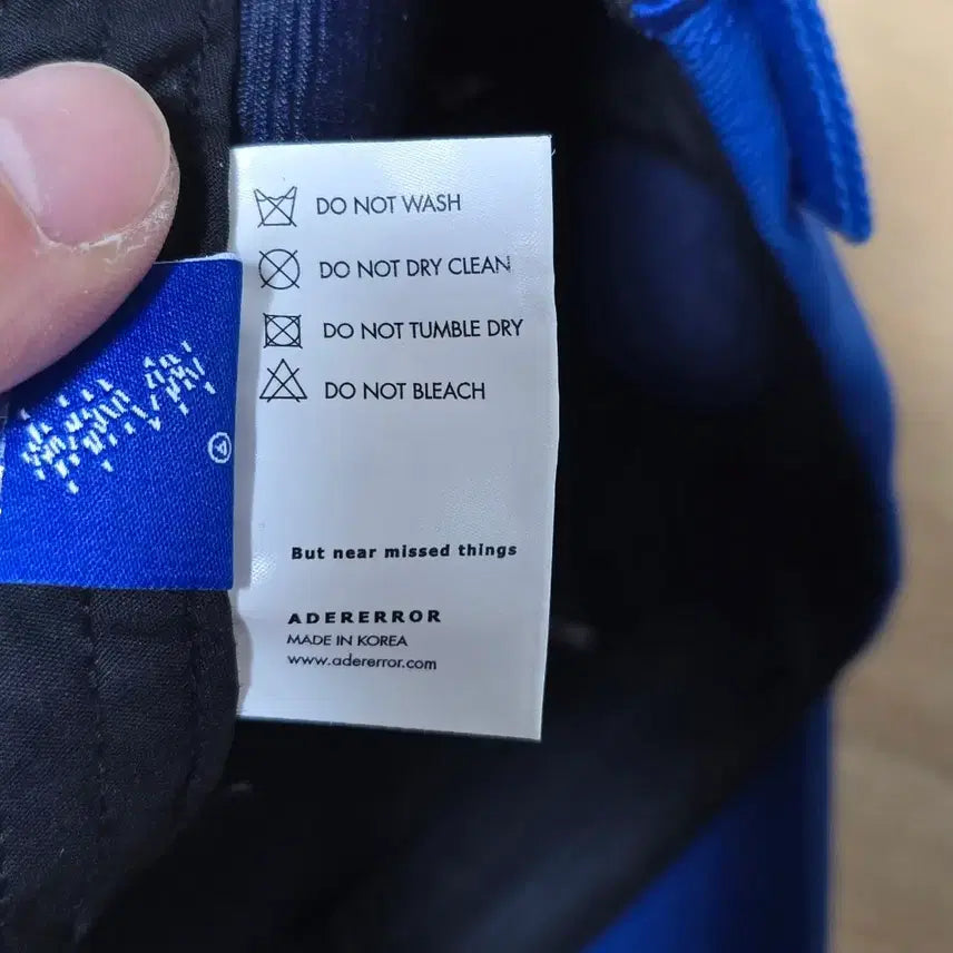 [BUNJANG] Ader Error Twin Hearts Logo Cap Blue A2 / 아더에러 트윈 하츠 로고 캡 블루 A2