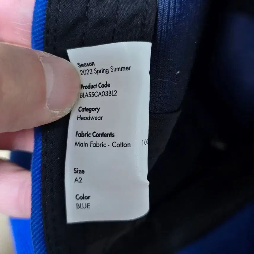 [BUNJANG] Ader Error Twin Hearts Logo Cap Blue A2 / 아더에러 트윈 하츠 로고 캡 블루 A2