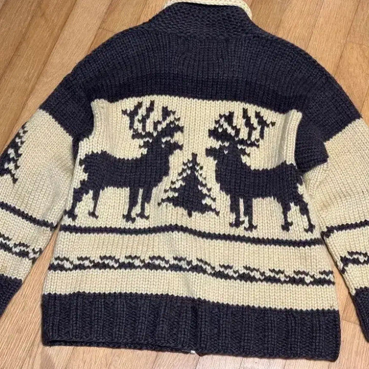 [BUNJANG] Canadian Sweater Cowichan / 순록 캐나디안 스웨터 코위찬 팝니다