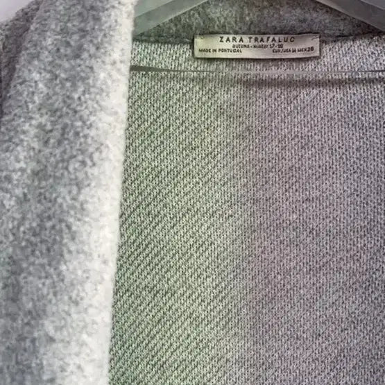 [BUNJANG] Zara Trafaluc Wool Cardigan Gray / 자라 트라팔룩 울 가디건 그레이 퍼프 소매