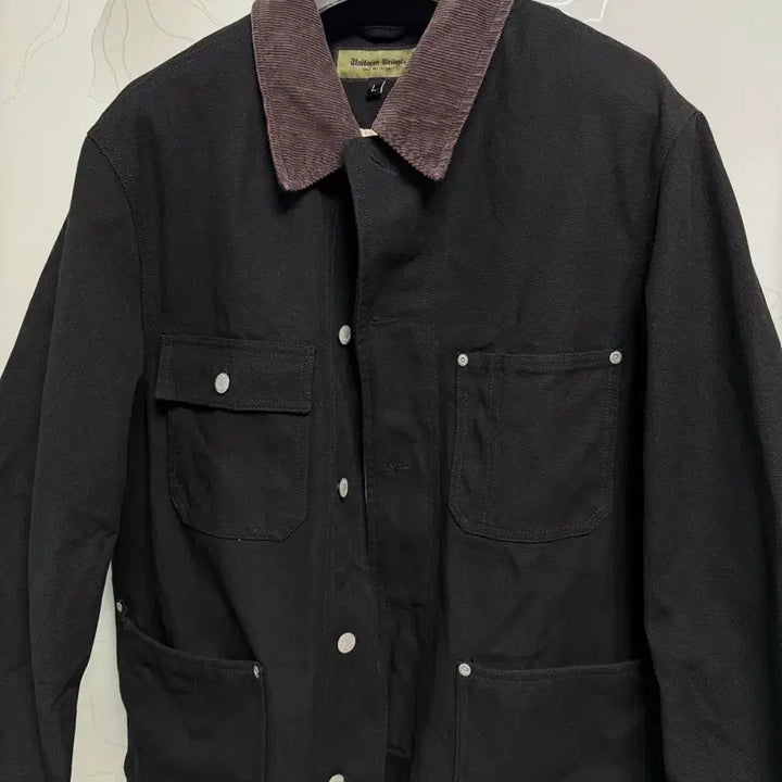 [BUNJANG] Uniform Bridge Oxford Coverall Chore Jacket - Black (Size L) / 유니폼브릿지 자켓 L 사이즈 팝니다