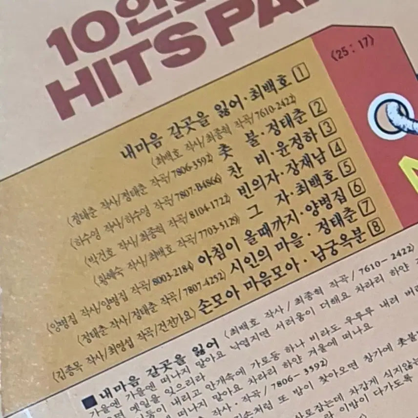 [BUNJANG] Various Artists 10 Hits Parade LP / 10인의 힛트퍼레이드 LP