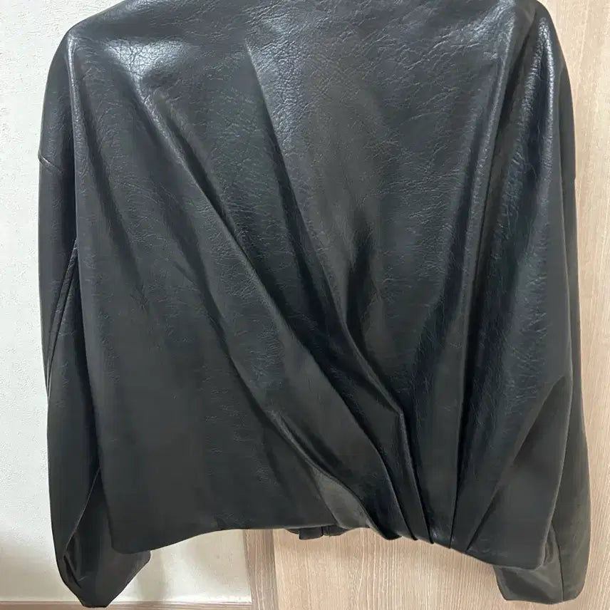 [BUNJANG] Black Leather Jacket / 블랙 레더 자켓