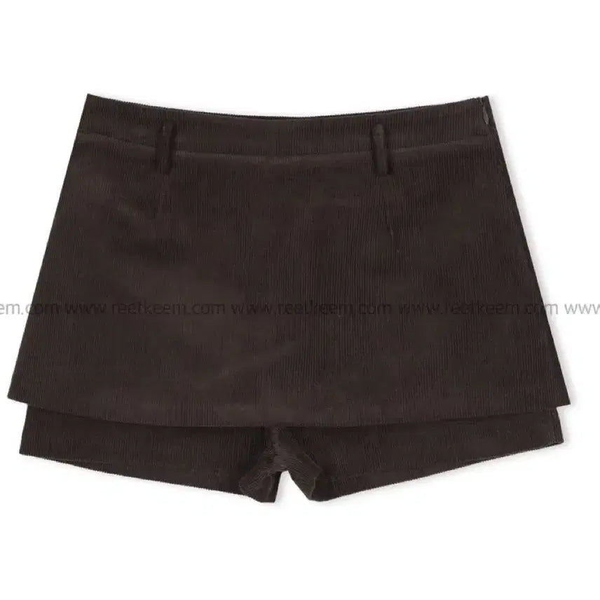 [SOLD OUT] 릿킴 코듀로이 치마바지 브라운