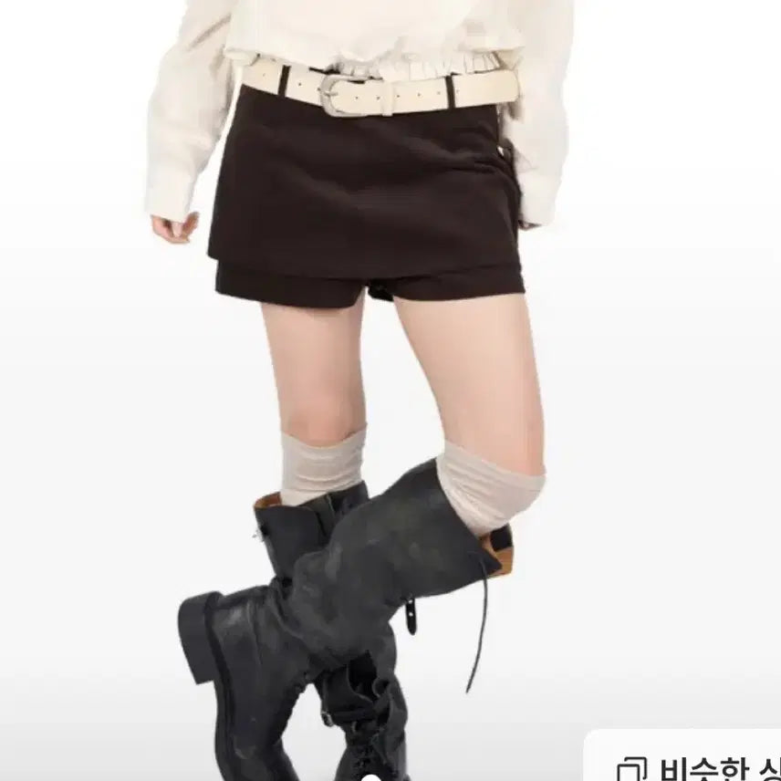 [SOLD OUT] 릿킴 코듀로이 치마바지 브라운