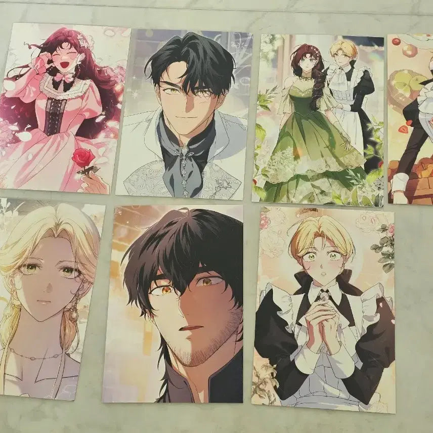 [BUNJANG] Webtoon Souvenir Postcard Set / 로판 웹툰 전리품 공작부인 엽서 7장