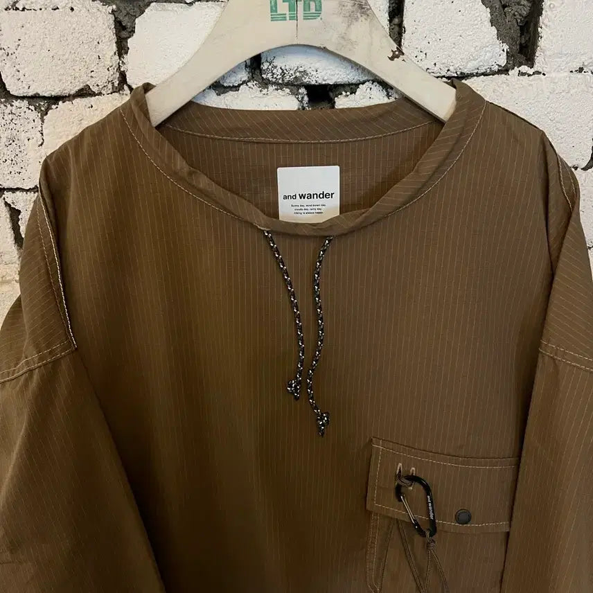 [BUNJANG] And Wander Dry Ripstop Long Pullover / And wander 앤드원더 dry ripstop long fullove