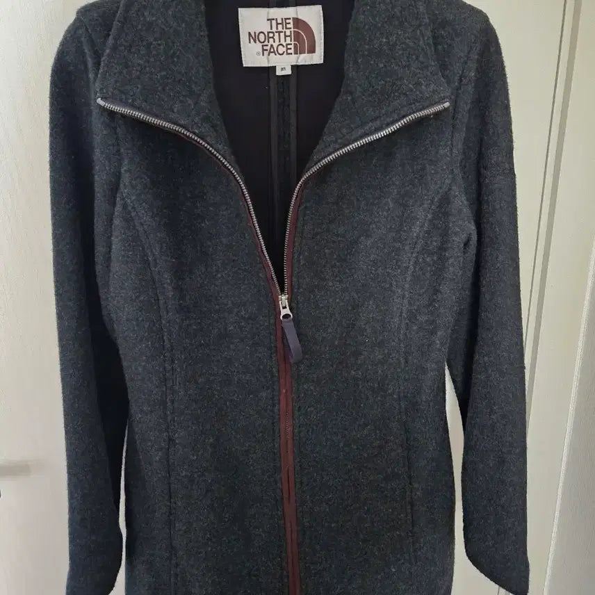 [BUNJANG] Women's Fleece Long Zip-Up Jacket / 노스페이스 여성 플리스 롱 집업 모직 자켓 85 아우터