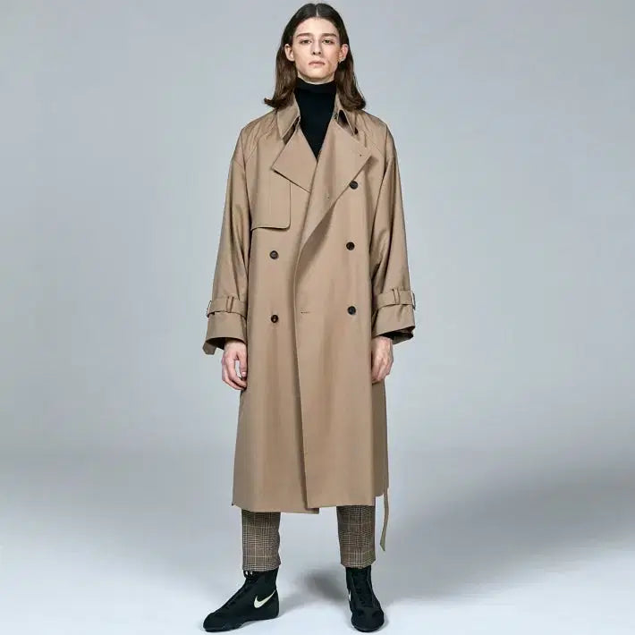 [BUNJANG] 21 F/W Morpheus Trench Coat Beige (Size 46) / 포커페이스 21 F/W 모피어스  트렌치 코트 46사이즈 베이지