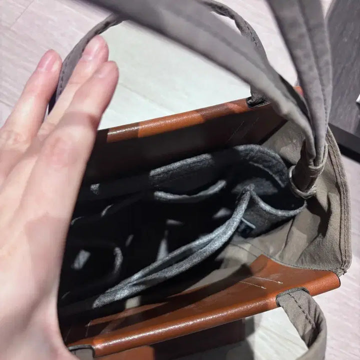 [BUNJANG] Acne Studios Baker Mini Tote Bag Dark Brown / 아크네 스튜디오 베이커 미니 토트백 다크브라운