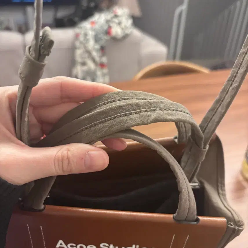 [BUNJANG] Acne Studios Baker Mini Tote Bag Dark Brown / 아크네 스튜디오 베이커 미니 토트백 다크브라운