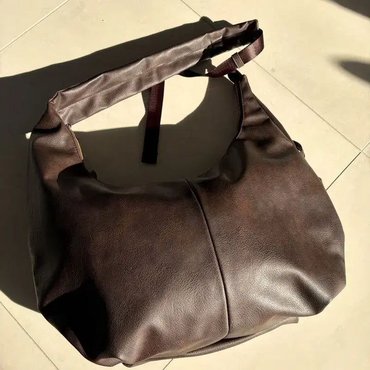 [BUNJANG] GU Cocoon Shoulder Bag - Brown / GU 지유 COCOON SHOULDER BAG 코쿤 숄더백