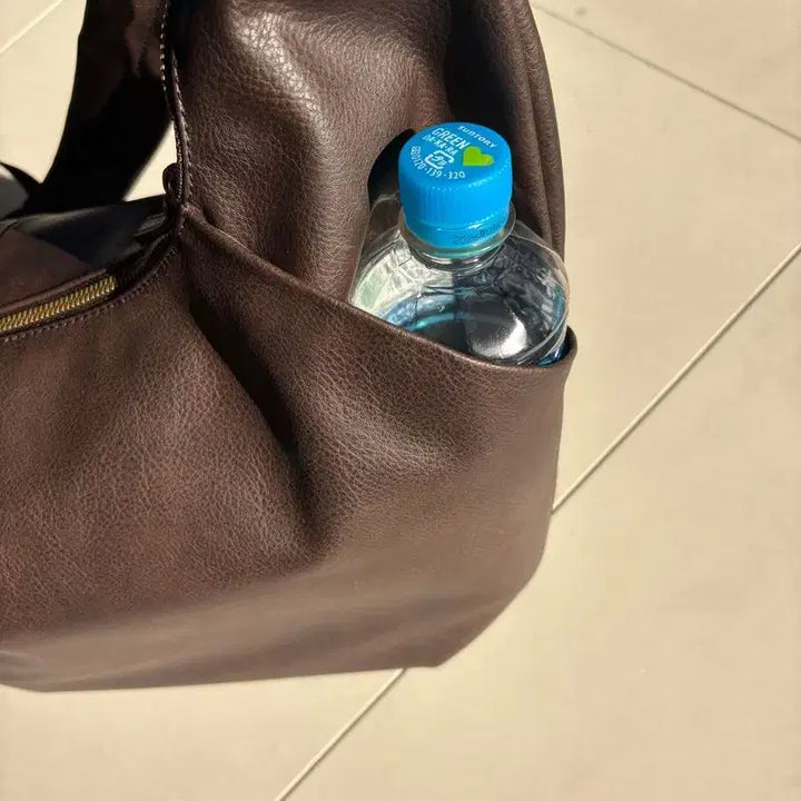 [BUNJANG] GU Cocoon Shoulder Bag - Brown / GU 지유 COCOON SHOULDER BAG 코쿤 숄더백