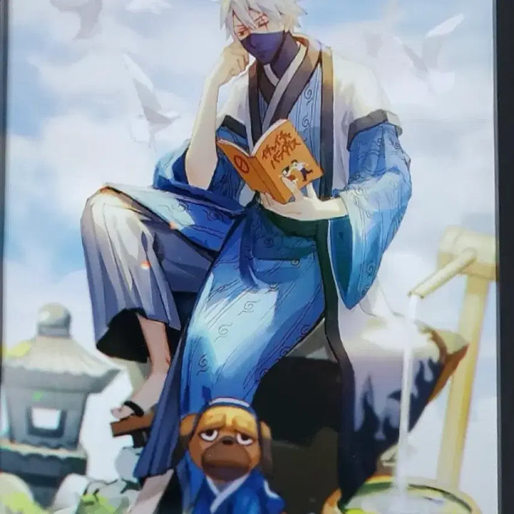 [BUNJANG] Naruto Hatake Kakashi Third Eye Studio Kimono Onsen Figure / 희귀) 나루토 하타케 카카시 써드아이 스튜디오 기모노 온천 레진 피규어