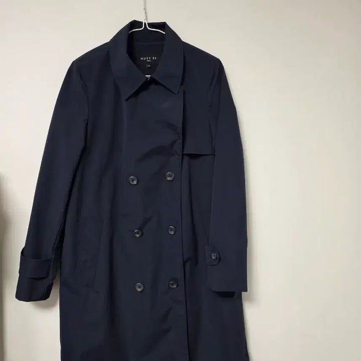 [BUNJANG] 66~77 Navy Double Trench Coat / 66~77 MUST BE 네이비 더블 트렌치코트