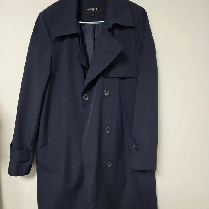 [BUNJANG] 66~77 Navy Double Trench Coat / 66~77 MUST BE 네이비 더블 트렌치코트