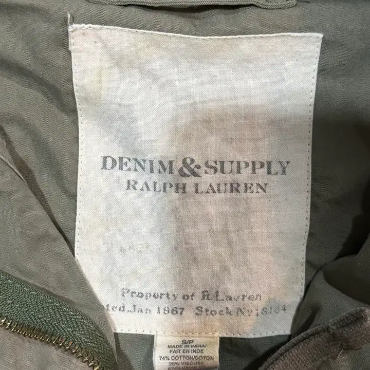 [BUNJANG] Denim & Supply Ralph Lauren Patch Jacket S / 데님 앤 서플라이 랄프로렌 야상 패치 자켓 S