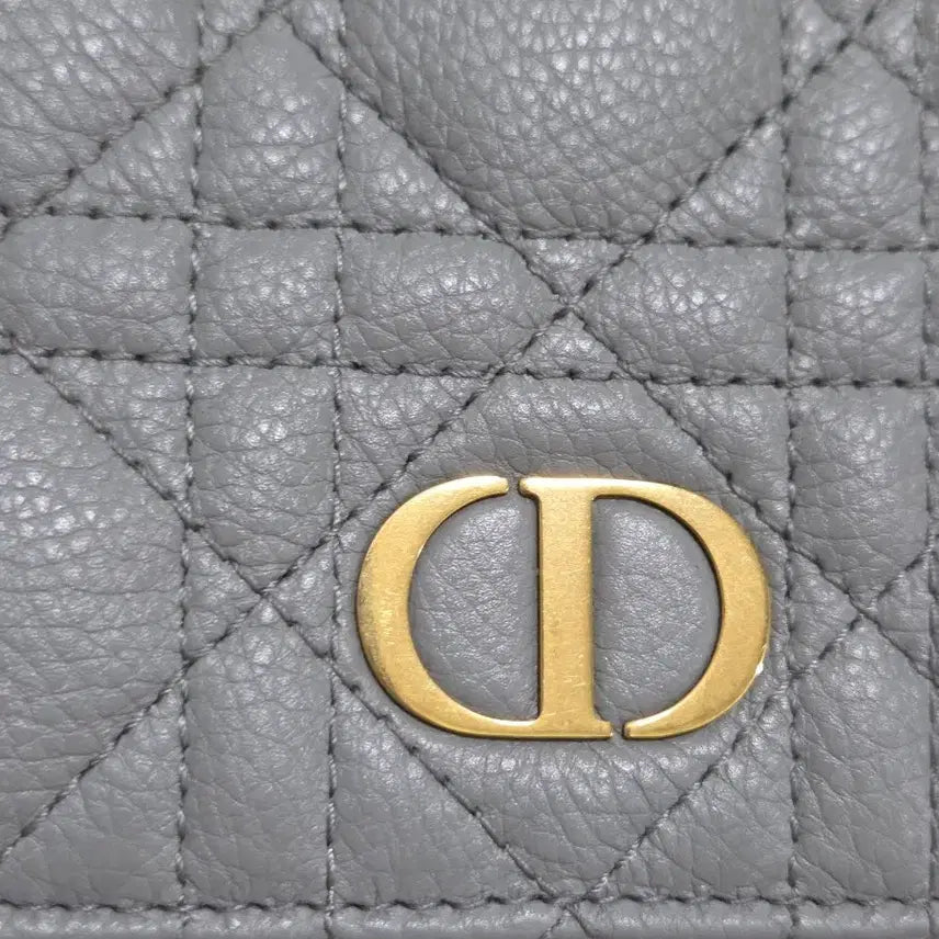 [BUNJANG] Dior Caro Compact Wallet / [새상품급] 디올 카로 컴팩트 반지갑 Gray
