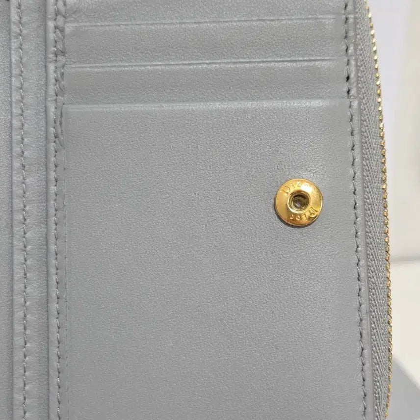 [BUNJANG] Dior Caro Compact Wallet / [새상품급] 디올 카로 컴팩트 반지갑 Gray