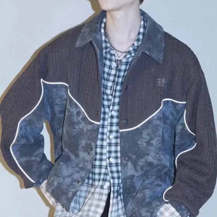 [BUNJANG] RSSC Knit and Dyed Denim Jacket / #이번주특가# RSSC KNIT & DYED DENIM JACKET