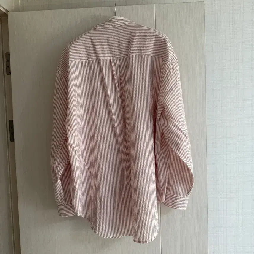 [BUNJANG] Pink Striped Shirt XL / 핑크 스트라이프 셔츠 XL