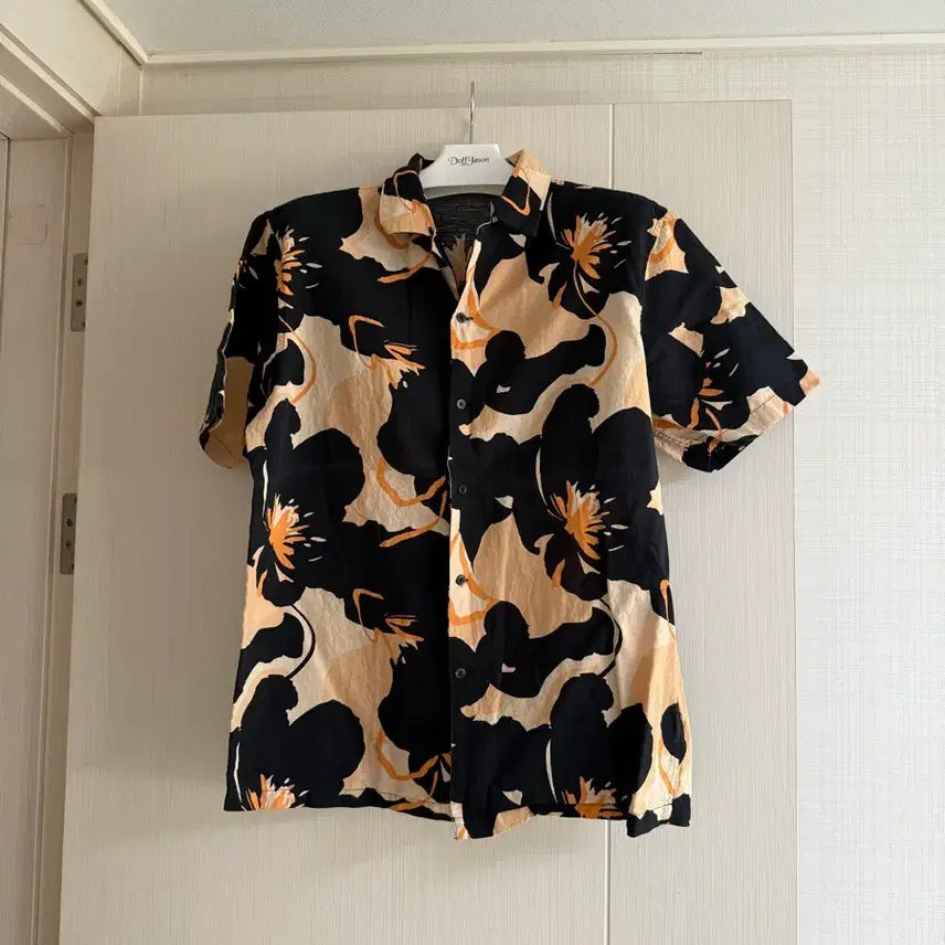 [BUNJANG] 8 Seconds Patterned Short Sleeve Shirt / 에잇세컨즈 반팔 셔츠 L