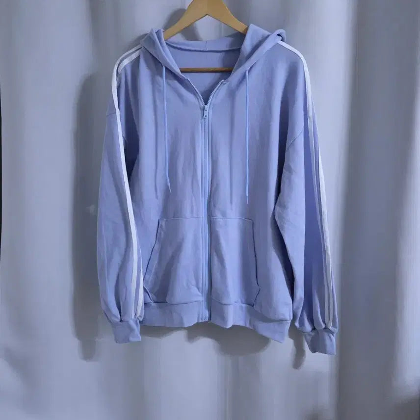 [SOLD OUT] 오버핏 두줄 후드집업 새옷