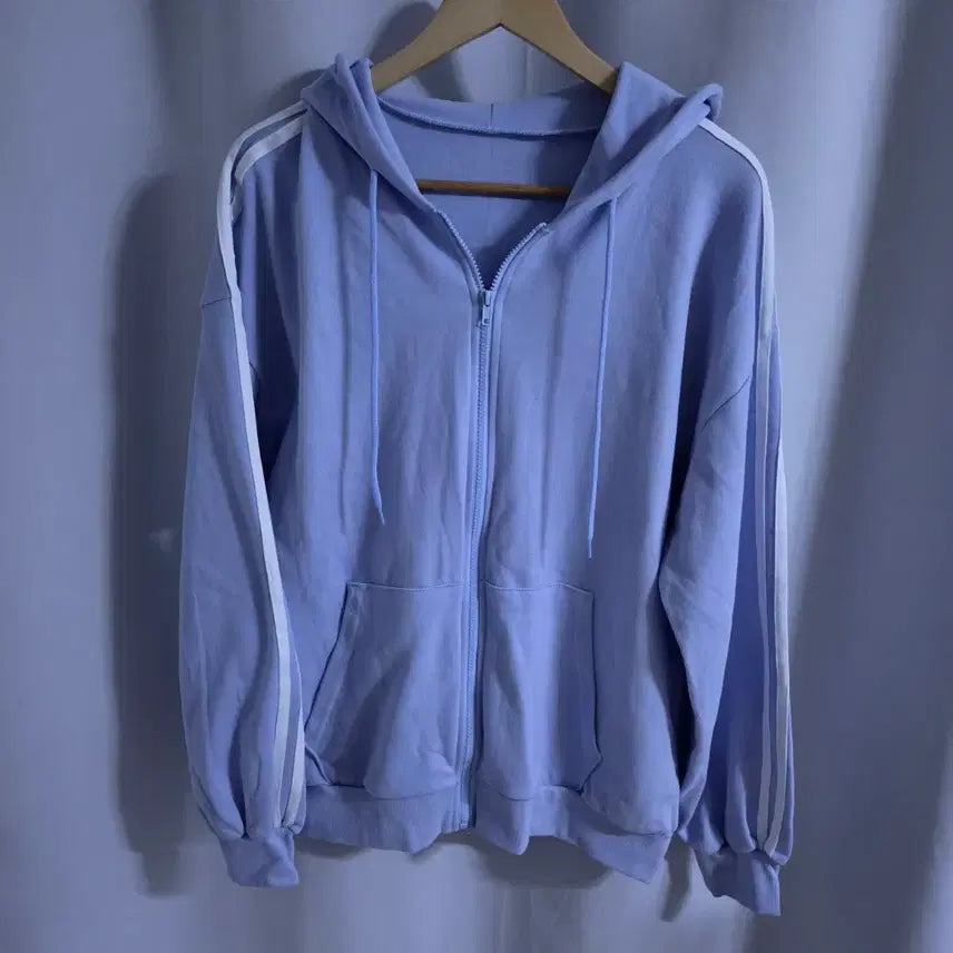 [SOLD OUT] 오버핏 두줄 후드집업 새옷