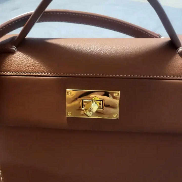 [BUNJANG] Handmade Tote & Shoulder Bag / 브라운 레더 핸드메이드 토트앤 숄더백