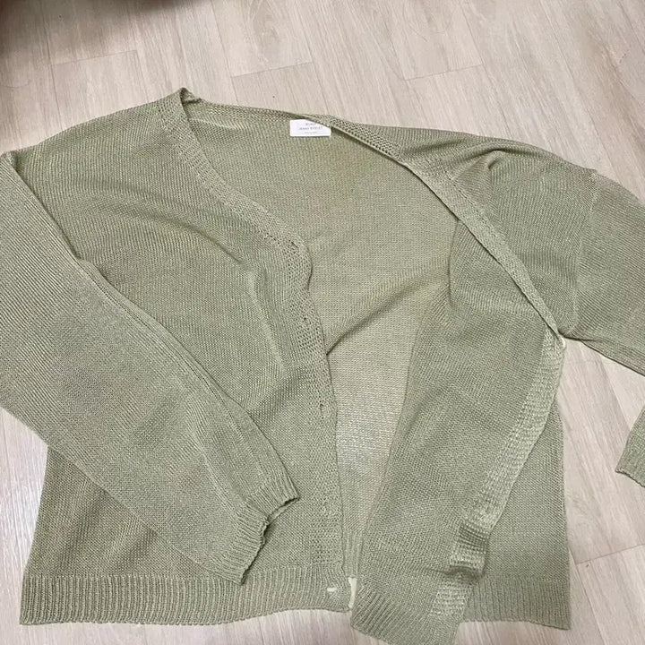 [BUNJANG] See-through Knit Cardigan &amp; Layered Strap Dress / 시스루 니투 가디건 / 래이어드 끈 나시 원피스