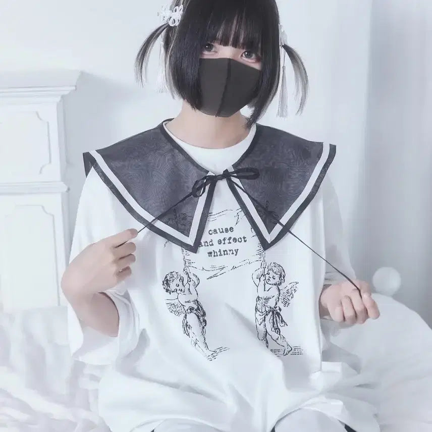 [BUNJANG] Whinny Fake Collar / Whinny 페이크카라 양산형 지뢰계 서브컬쳐