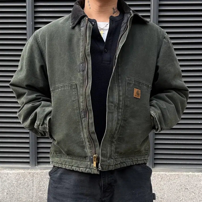 [BUNJANG] Carhartt J22 MOS Moss Green Arctic Jacket / OG 빈티지 칼하트 아크틱 J22 MOS 모스그린