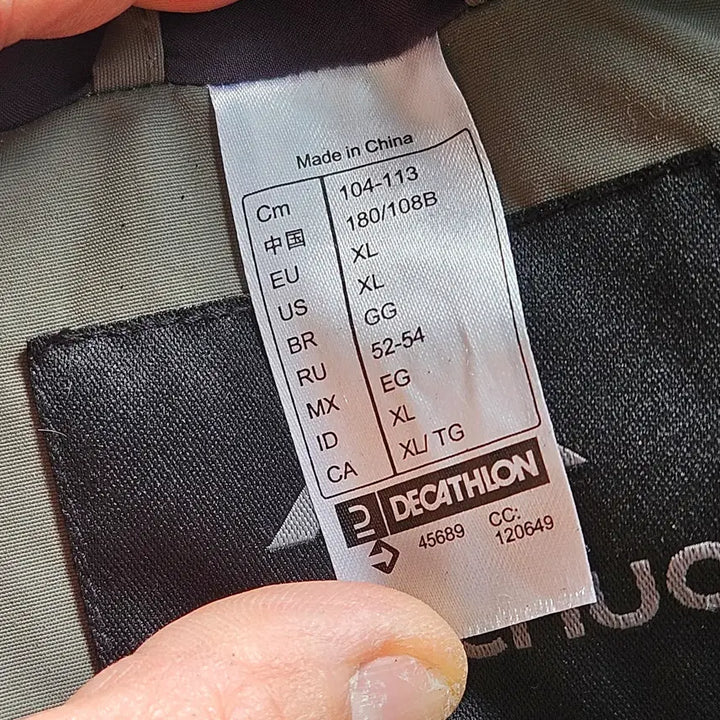 [BUNJANG] Decathlon NH550 WP Khaki XL Rain Jacket / 신품 데카트론 NH550 WP 카키 XL 레인자켓 바람막이 쉘