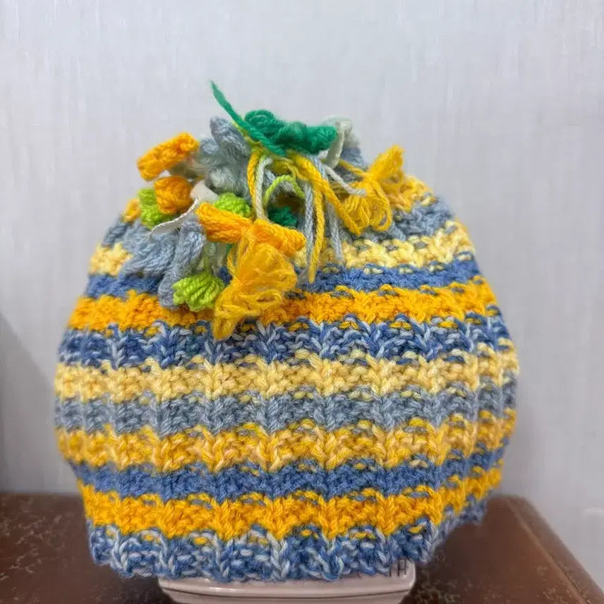 [BUNJANG] Vintage Handmade Knitted Tea Cosy / 유럽 앤틱 빈티지 핸드메이드 손뜨개 티코지