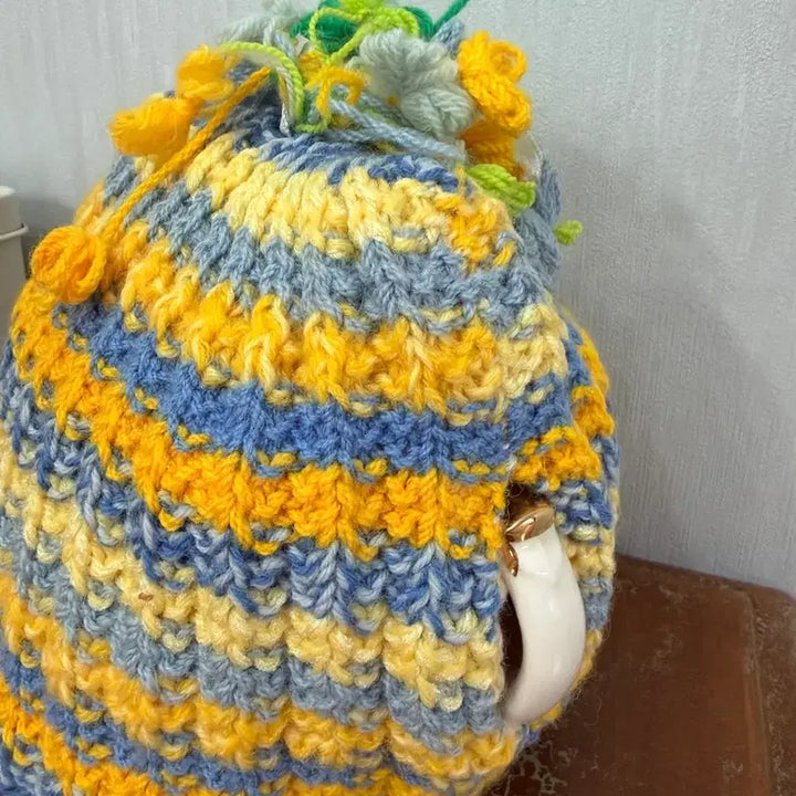 [BUNJANG] Vintage Handmade Knitted Tea Cosy / 유럽 앤틱 빈티지 핸드메이드 손뜨개 티코지