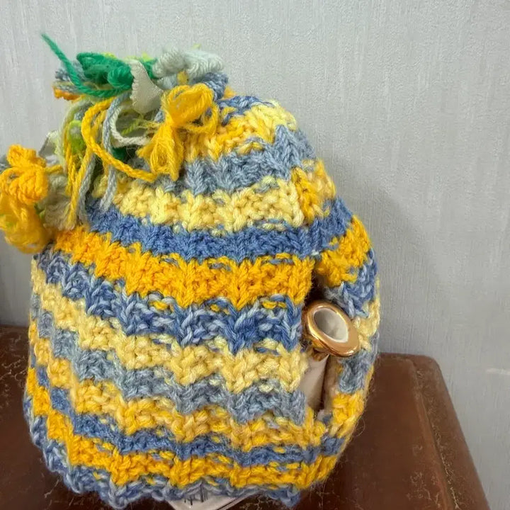 [BUNJANG] Vintage Handmade Knitted Tea Cosy / 유럽 앤틱 빈티지 핸드메이드 손뜨개 티코지