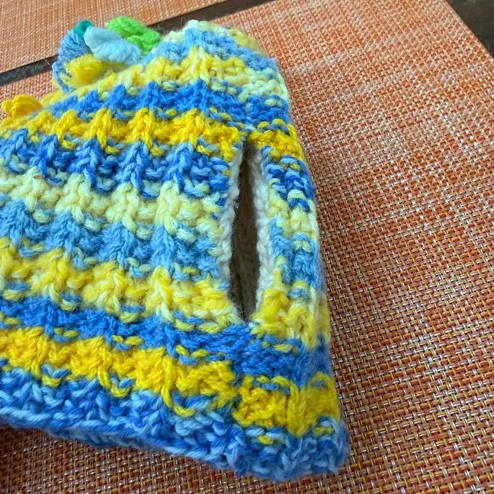 [BUNJANG] Vintage Handmade Knitted Tea Cosy / 유럽 앤틱 빈티지 핸드메이드 손뜨개 티코지