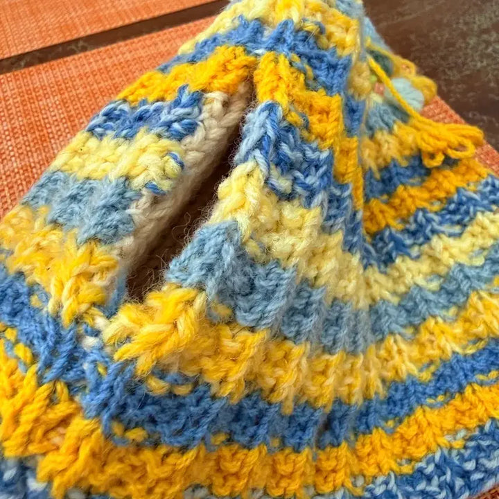 [BUNJANG] Vintage Handmade Knitted Tea Cosy / 유럽 앤틱 빈티지 핸드메이드 손뜨개 티코지